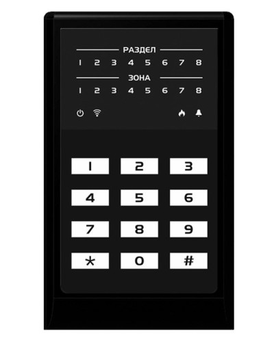 МИРАЖ-КД-04 (black). Кнопочная кодовая панель. Стелс НПП в Хабаровске