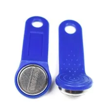AT-DS 1990 (синий). Ключ электронный Touch Memory с держателем. AccordTec
