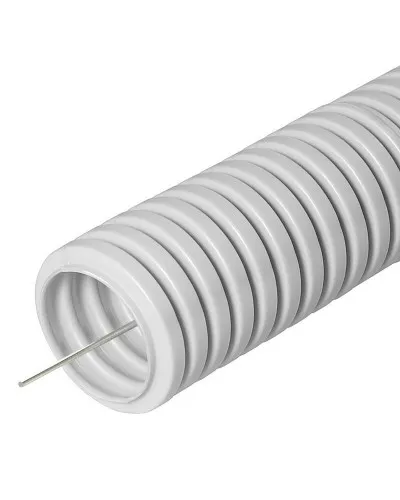 FCPL-25-PVC-050-1-GY (11229c): Труба гофрированная гибкая, лёгкая с протяжкой в Хабаровске