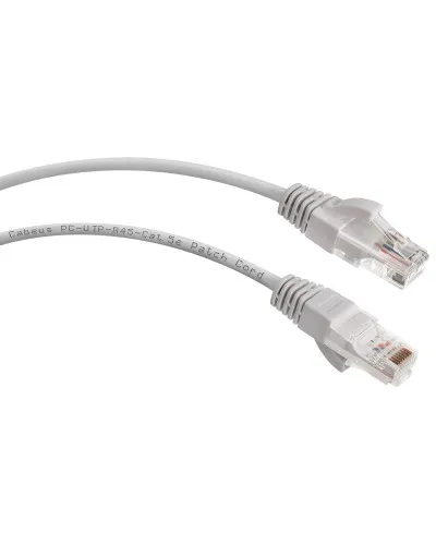 PC-UTP-RJ45-Cat.5e-10m (7699c), серый. Патч-корд медный. CABEUS в Хабаровске