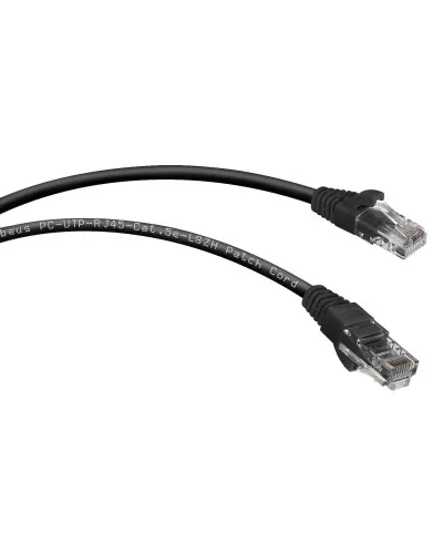 PC-UTP-RJ45-Cat.5e-0.3m-BK-LSZH (9535c), чёрный. Патч-корд медный. CABEUS в Хабаровске