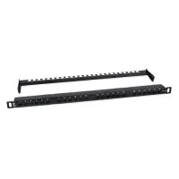 PLHD-24-Cat.6a-Dual-180-0,5U (9665c): Патч-панель 19"