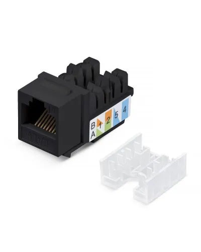 KJ-RJ45-Cat.6-90-SW-BK (10102c). Вставка Keystone Jack RJ-48. CABEUS в Хабаровске