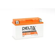 Delta CT 1208. Аккумулятор герметичный свинцово-кислотный стартерный. Delta