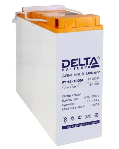 Delta FT 12-100 M. Аккумулятор герметичный свинцово-кислотный. Delta в Хабаровске