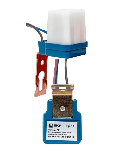 Фотореле PS-1 6А 1200Вт IP44 (fr-ps-1-6). Фотореле. EKF в Хабаровске