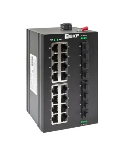 TSX-U-8GX/SFP-16GT. Промышленный неуправляемый коммутатор. EKF в Хабаровске