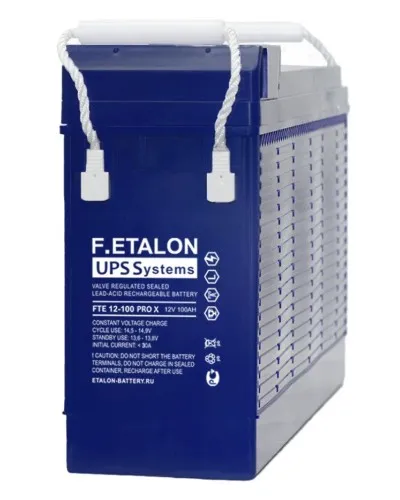 F.ETALON FTE 12-100 PRO X. Аккумулятор герметичный свинцово-кислотный. ETALON в Хабаровске