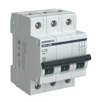 GENERICA ВА47-29М 3P C 20А 4,5кА (MVA21-3-020-C-G). Автоматический выключатель. IEK