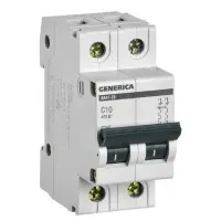 GENERICA ВА47-29 2P C 10А 4,5кА (MVA25-2-010-C). Автоматический выключатель. IEK