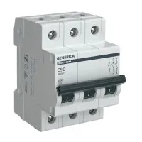 GENERICA ВА47-29М 3P C 50А 4,5кА (MVA21-3-050-C-G). Автоматический выключатель. IEK