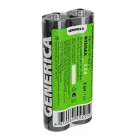 Батарейка солевая R03/AAA GENERICA (2 шт) (ABT-R03-ST-S02-G). Батарейка солевая. IEK