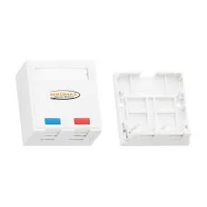 NMC-MB2P-ST-WT. Корпус настенной розетки. NIKOMAX
