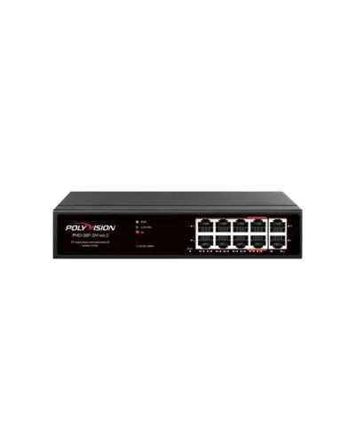 PND-08P-2M v.2. Коммутатор 10-портовый с функцией PoE. Polyvision в Хабаровске
