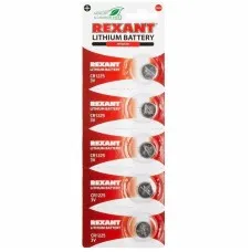 Литиевые батарейки CR1225 3 V 48 mAh (30-1103). Элемент питания. Rexant