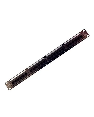 Коммутационная панель, 19", 1U, 24 порта RJ-45, категория 5e, UTP неэкранированная, черная Rexant (04-0021): Патч-панель 19" в Хабаровске