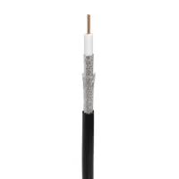 RG-11U, 75 Ом, CCS/Al/Al, 83%, 305 м, черный OUTDOOR (01-3011). Кабель коаксиальный радиочастотный. Rexant