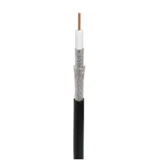 RG-11U, 75 Ом, CCS/Al/Al, 83%, 305 м, черный OUTDOOR (01-3011). Кабель коаксиальный радиочастотный. Rexant