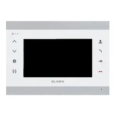 SL-07N Cloud (Silver+White). Монитор домофона цветной с функцией «свободные руки». SLINEX