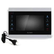 SL-07N Cloud (Silver+Black). Монитор домофона цветной с функцией «свободные руки». SLINEX