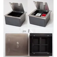 Люк на 4 поста (45х45), из нержавеющей стали, с коробкой, IP40 (300014). Люк. SPL