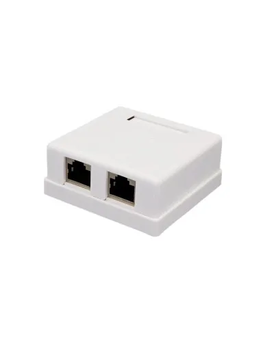 Розетка настенная RJ-45, 8P8C, Cat.6, 2 порта FTP (10-0353): Компьютерная розетка в Хабаровске