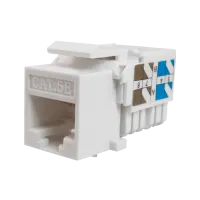 Модуль-вставка Keystone Кат5е, инстр.зад, белый UTP (10-0313): Вставка Keystone Jack RJ-45