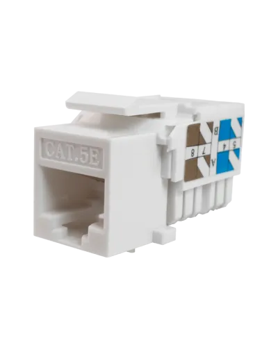 Модуль-вставка Keystone Кат5е, инстр.зад, белый UTP (10-0313): Вставка Keystone Jack RJ-45 в Хабаровске