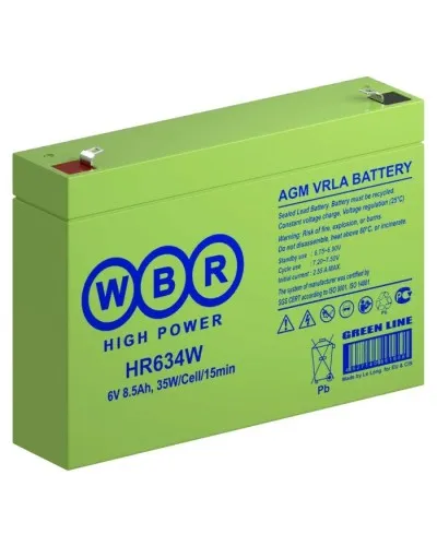 WBR HR634W. Аккумулятор герметичный свинцово-кислотный. WBR в Хабаровске
