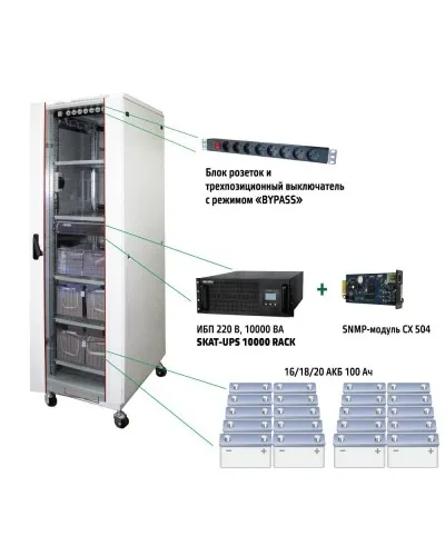 SKAT UPS 10000 SNMP (484). Комплекс бесперебойного питания. Бастион в Хабаровске