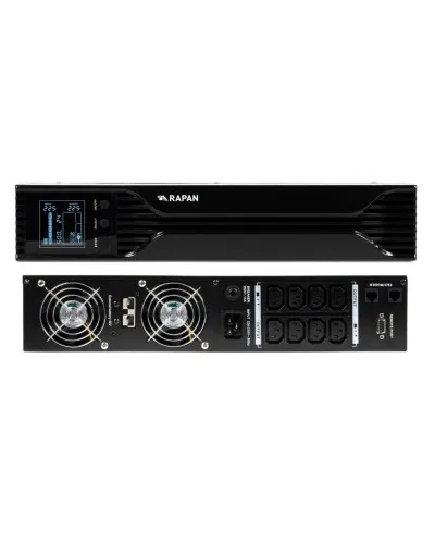 RAPAN-UPS 3000 RACK+4х9Ah (RAPAN-UPS 3000-RACK-IN-4х9-E) (8960). Бесперебойный источник питания. Бастион в Хабаровске