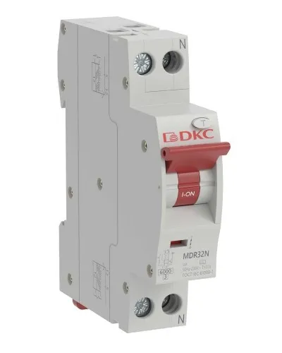 YON max MDR, 1P+N, 10mA, 6A, 6kA, А (MDR32N-1N1C6-A). Компактный автоматический выключатель дифференциального тока. ДКС в Хабаровске