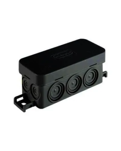 Коробка JBL090 90х42х40, 10 вых., IP55, черная (44055BL-1). Коробка монтажная. Экопласт в Хабаровске