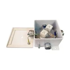 КМ-О (2к)-IP66-120х120, пять вводов: Коробка монтажная огнестойкая
