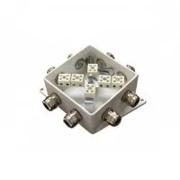 КМ-О (12к*10,0)-IP66-120х120, шесть вводов: Коробка монтажная огнестойкая