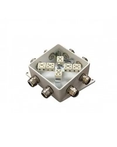 КМ-О (12к*10,0)-IP66-120х120, шесть вводов: Коробка монтажная огнестойкая в Хабаровске