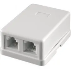 RJ-11-2 розетки, 2 выхода (6Р4С): Розетка