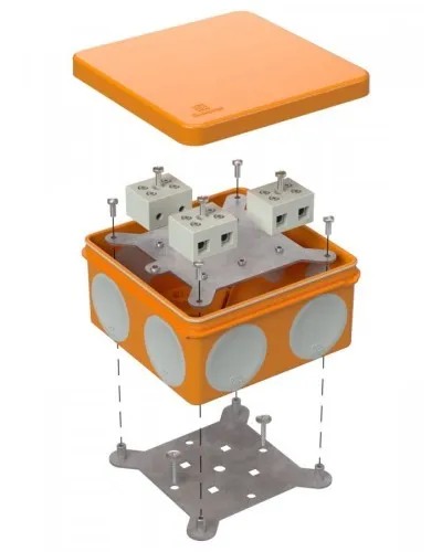Коробка огнестойкая 100х100х50 (60-0300-FR10.0-6). Коробка огнестойкая для открытой установки. Промрукав в Хабаровске