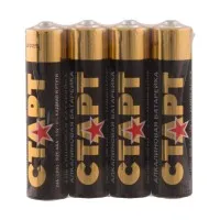 СТАРТ LR03-SH4-BOX (1,5 В, AAA, LR03), упак. 4 шт.. Алкалиновые батарейки. СТАРТ