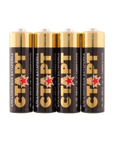 СТАРТ LR6-SH4-BOX (1,5 В, AA, LR6), упак. 4 шт.. Алкалиновые батарейки. СТАРТ в Хабаровске